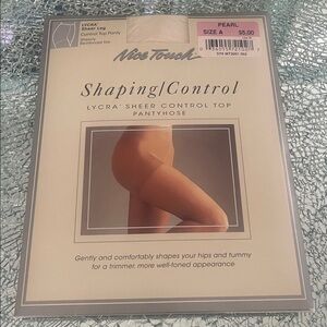 NWT -  8 Pairs Ladies Shaping Control Lycra Sheer Control Top Pantyhose - Size A